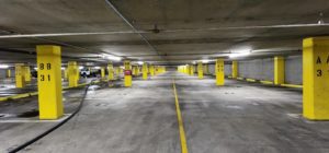 Parking garage in Laughlin, NV that was power washed by JP's Junk Removal