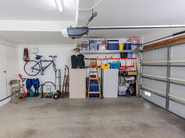 Cleared and organised garage